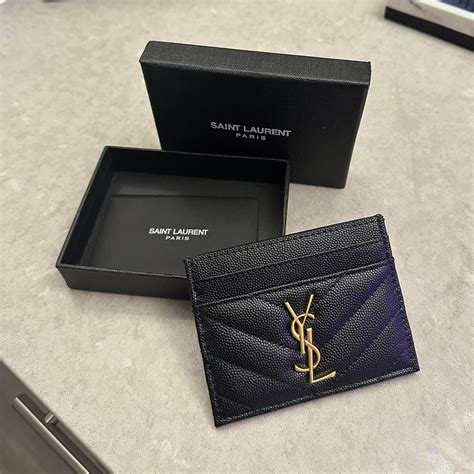 ysl card holder fake|ysl card holder with zipper.